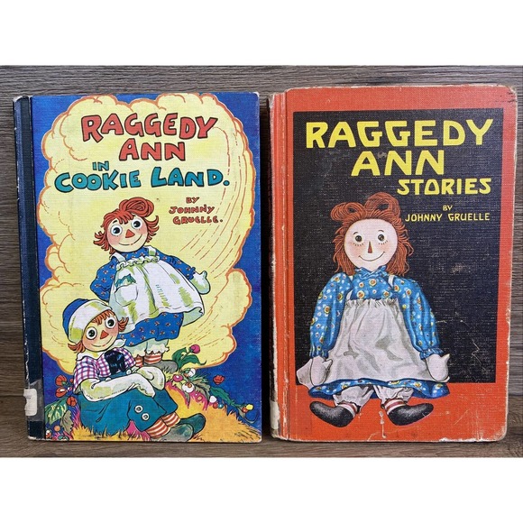 2 Lot Raggedy Ann in Cookie Land & Raggedy Ann Stories Books Johnny Gruelle 60’s - Picture 1 of 16